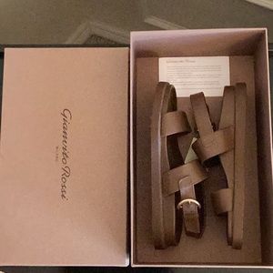 Gianvito Rossi Bilbao Sporty Napa Slingback Sandals Size 37.5